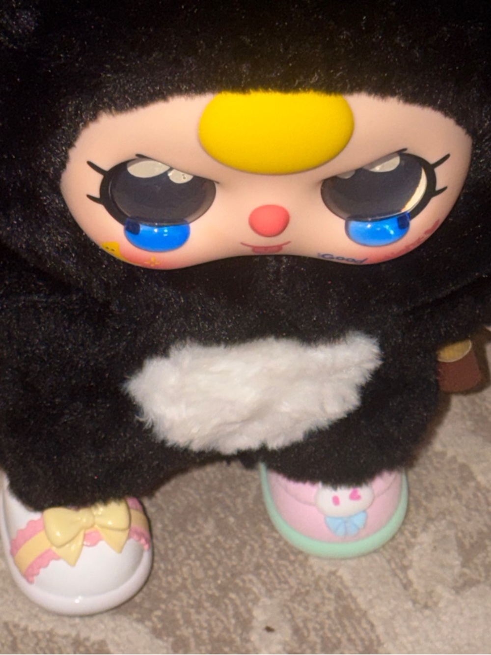 Baby Three 400% Big Plush Animal Party Series Black Cat Figure with shoes NO BOX